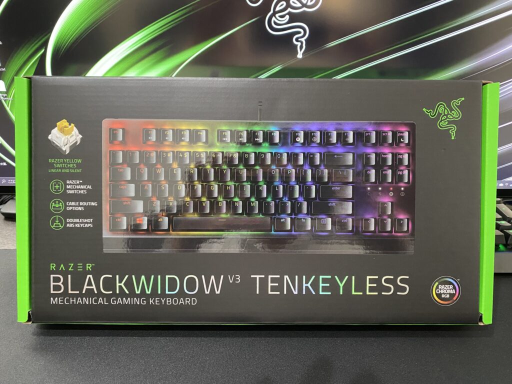 レビュー Razer Blackwidow V3 Tenkeyless 黄軸を購入 とても使いやすくおすすめキーボードです ヨコバルブログ